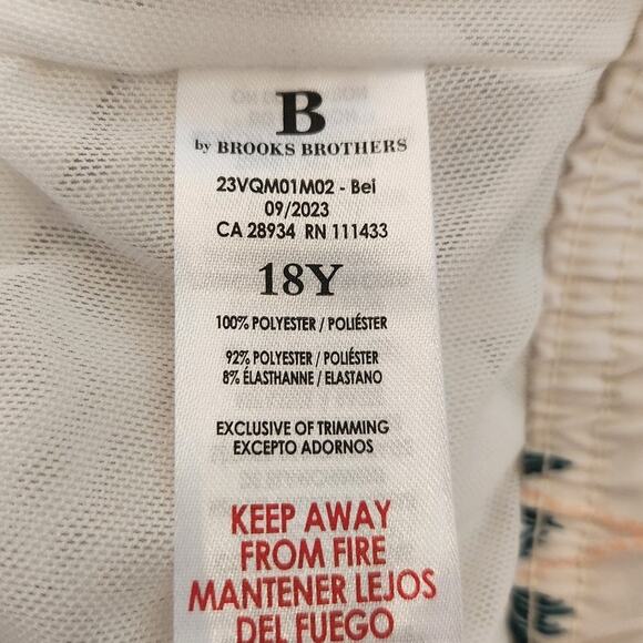 NWT Brook Brothers Boys Board Shorts Swim Trunks Palm Tree Vacation 18 - Picture 8 of 8